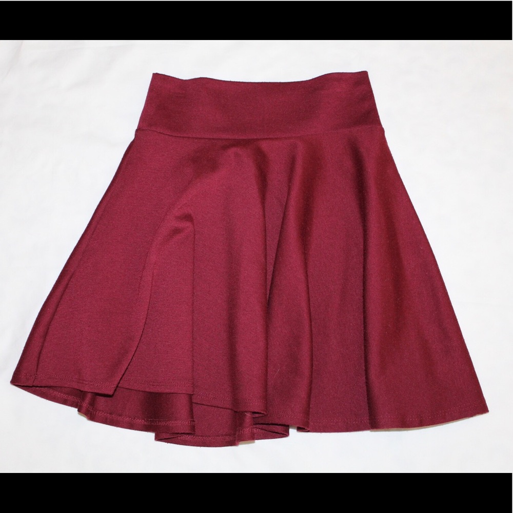 Maroon skater skirt